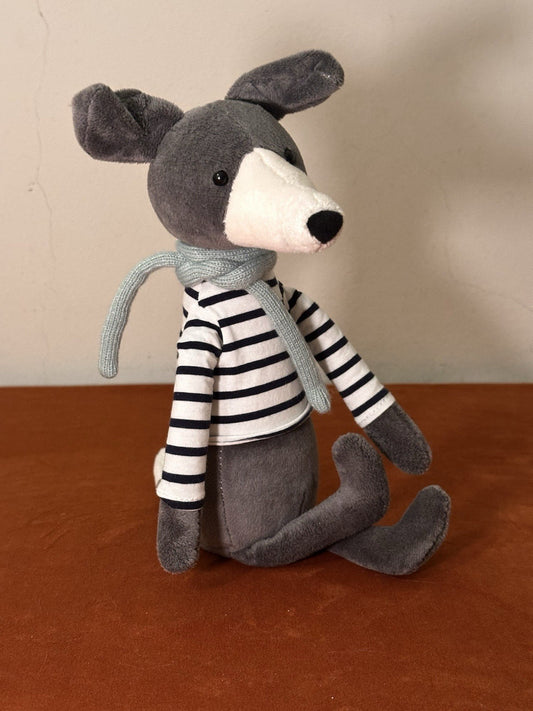 Jellycat Beatnik Buddy Whippit Nuovo senza etichette cane levriero giocattolo morbido 12" raro ritirato-