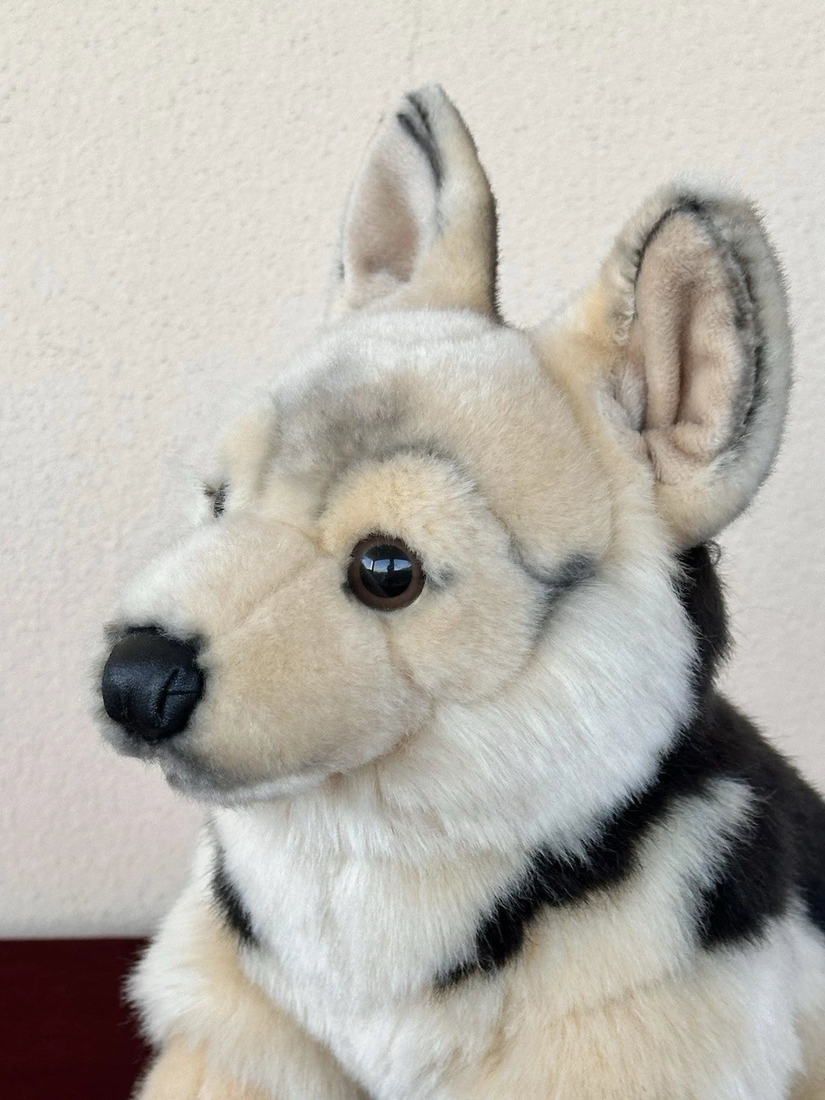 Leosco Per Uni-Toys Seduto Pastore Tedesco Cucciolo Peluche Pensionato Cane Giocattolo Morbido