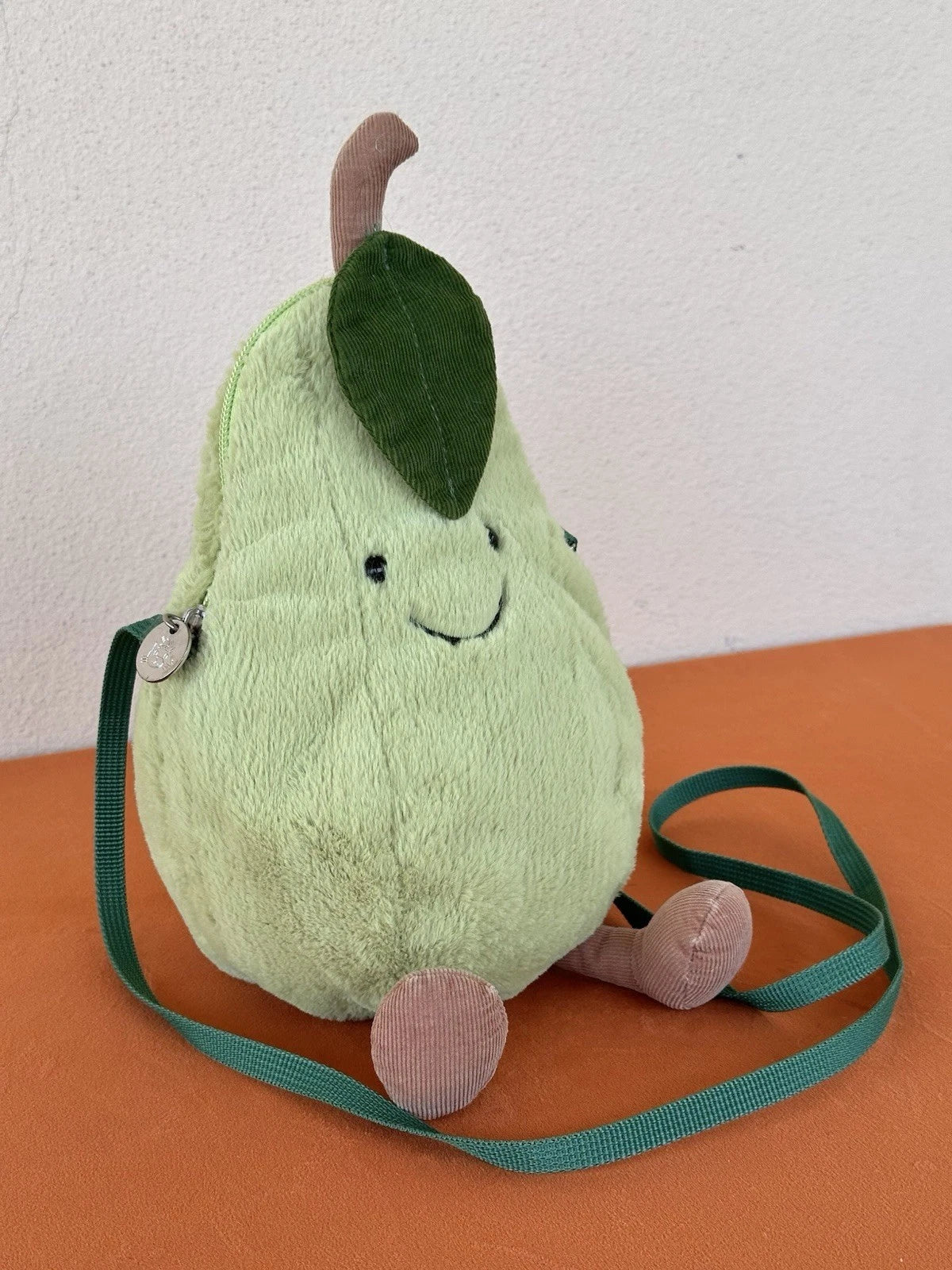 Borsa Jellycat Amusabile Pera Cibo Frutta Pensionato Tracolla Giocattolo Morbido Raro Peluche
