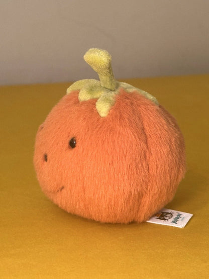 Jellycat Fluffy Pumpkin BNWOT Tiny Rare Retired Squash HTF Halloween Soft Toy