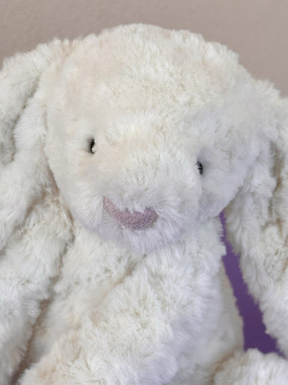 Jellycat SE Bashful Maisie Bunny BAS3MA Cream White Wavy Soft Rabbit HTF Retired