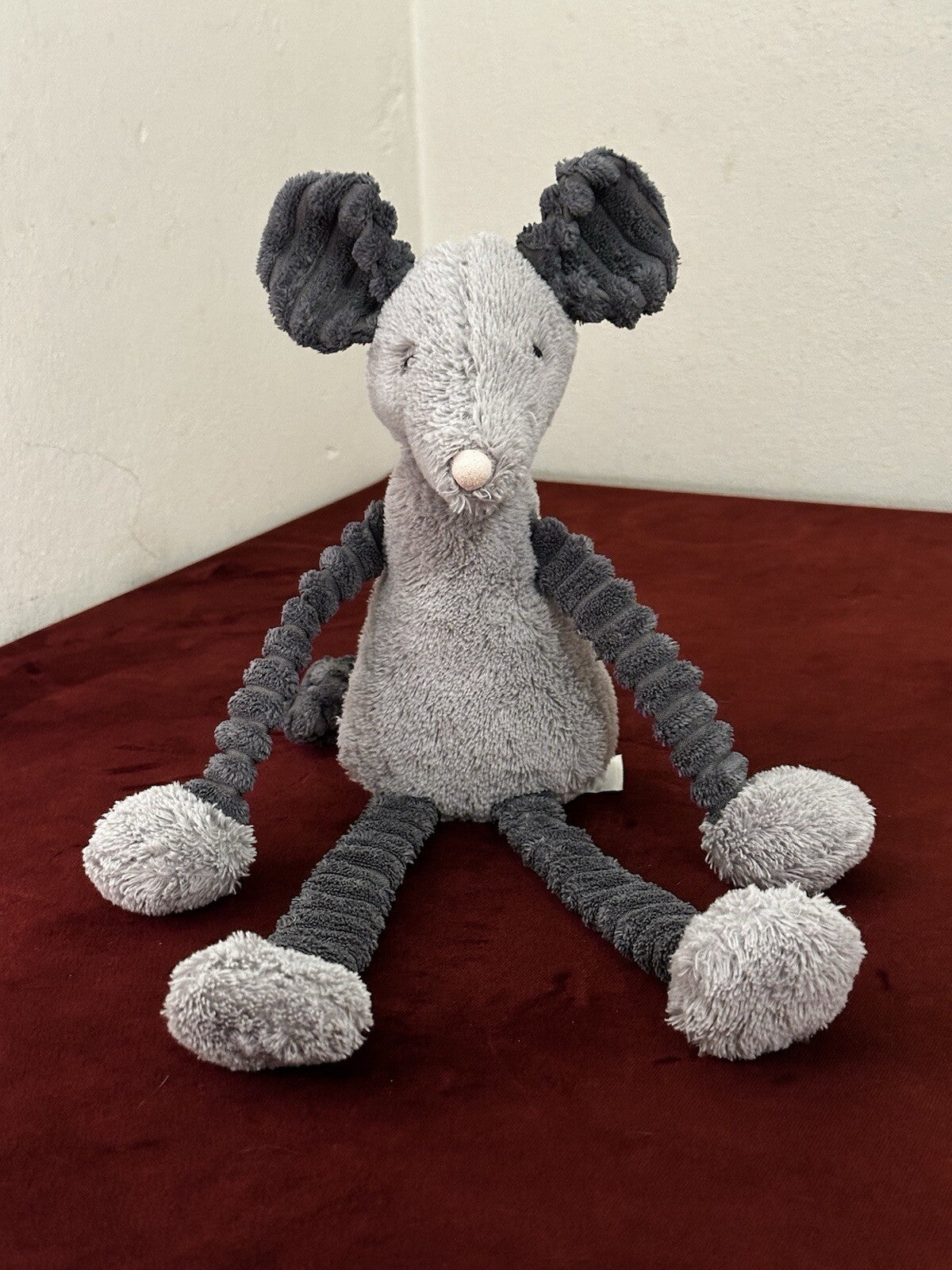 Peluche Jellycat Slinky Mouse Rat raro ritirato cm.36 HTF topi giocattolo morbido Cordy Roy-