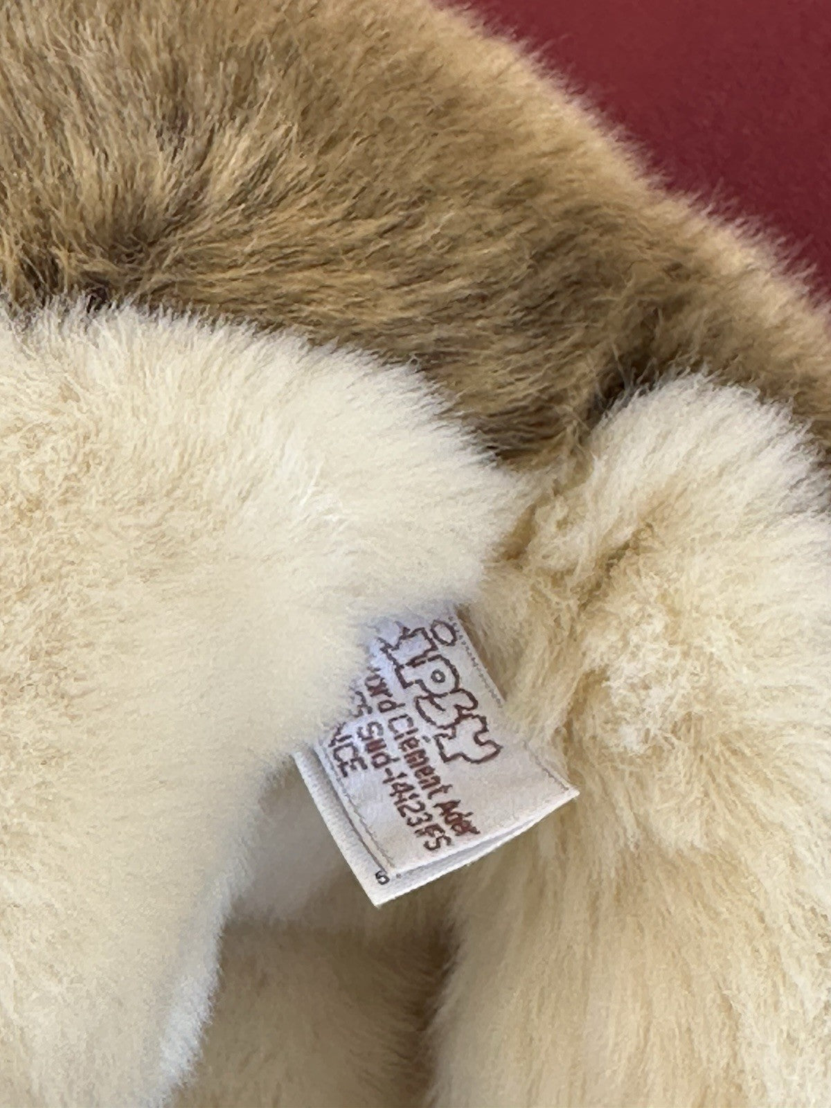 Lupo zingaro nuovo senza etichette animale selvatico bosco raro peluche giocattolo morbido ritirato made in France-
