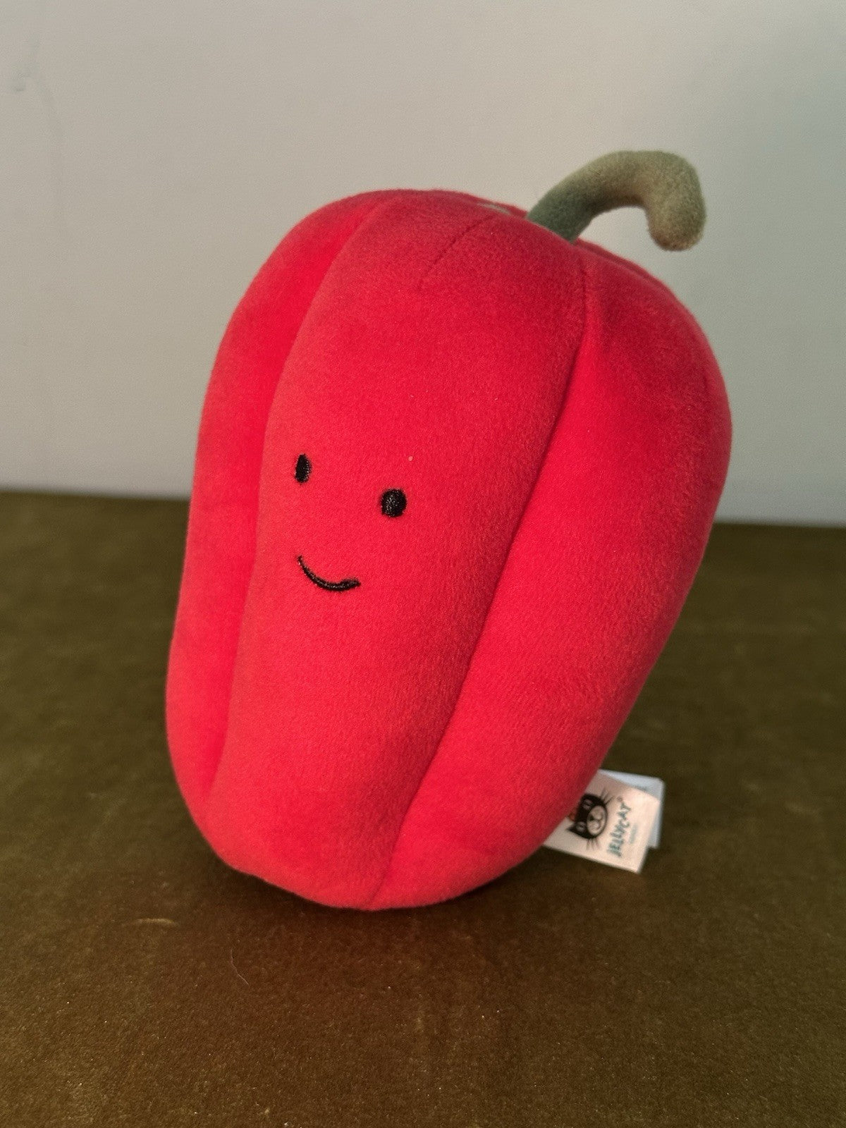 Peluche Jellycat Vivacious Red Pepper nuovo senza etichette pepe campana verdura morbido vegetale-