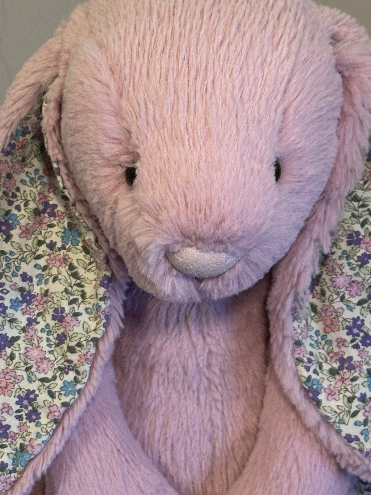 Jellycat Coniglietto Grande Timido Fiori di Tulipano Coniglio Rosa in Pensione con Fiori cm.36-