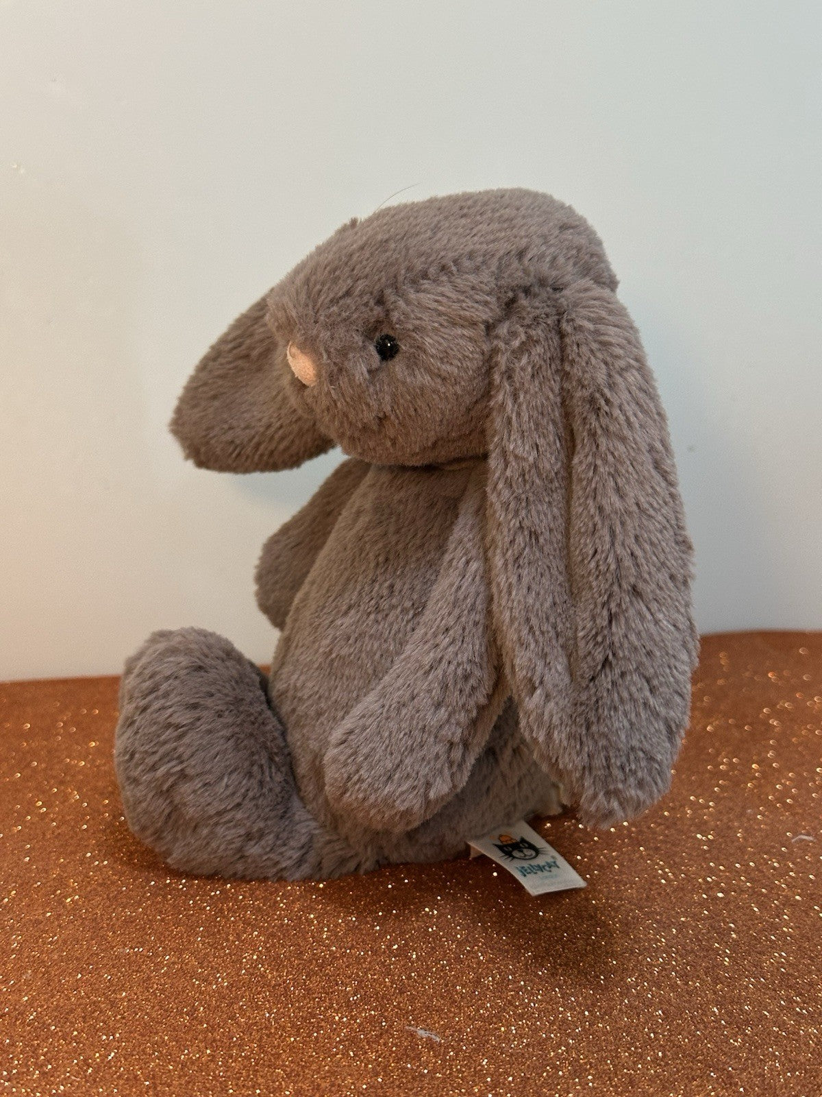 Peluche coniglietto tartufo Jellycat piccolo timido ritirato raro coniglio marrone freddo-