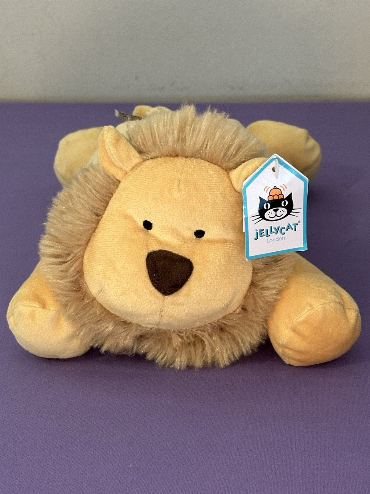 NUOVO Jellycat Dozydou Lion nuovo con etichette gatti selvatici raro giocattolo morbido ritirato grande gatto peluche-