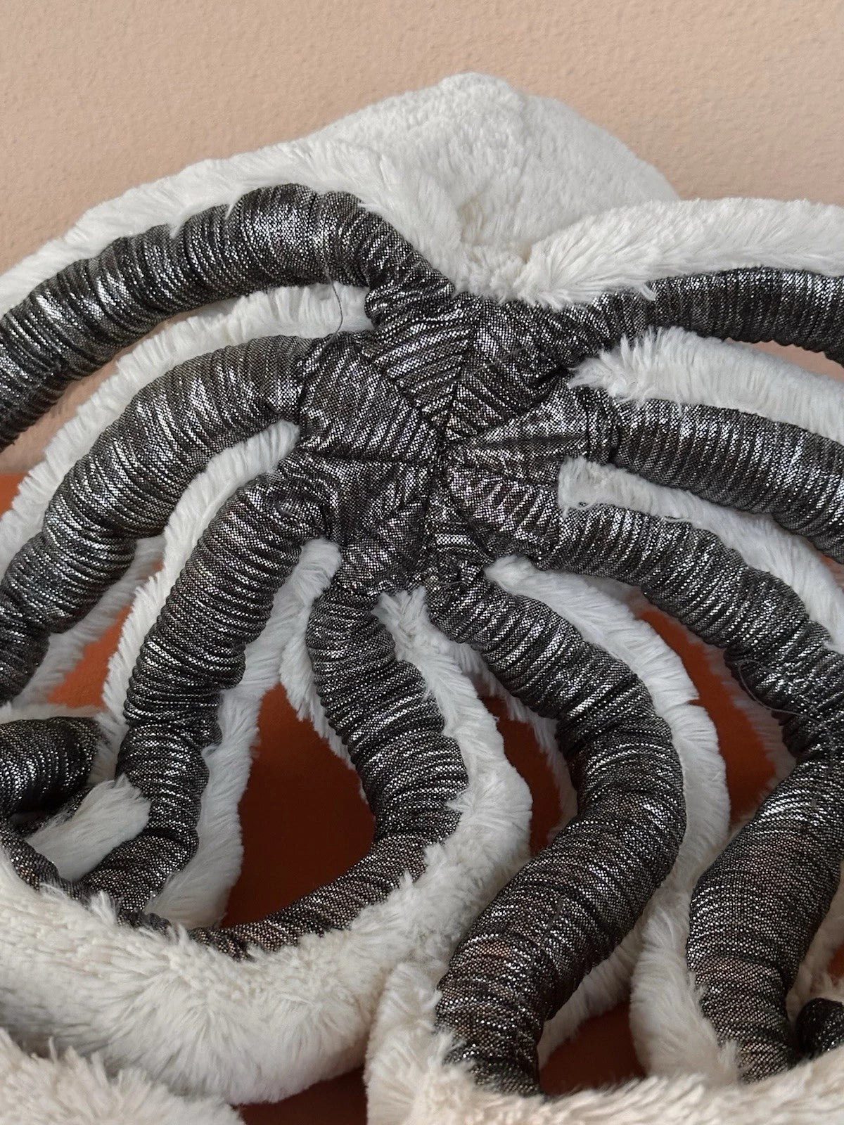 Jellycat Large Cosmo Octopus Silver Crown White Squid Sea Creature Rare Retired