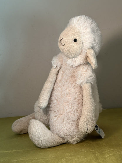Peluche Jellycat lana pecora agnello panna morbida medio raro e ritirato-