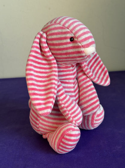 Jellycat Edizione Speciale Bashful Bon Bon Bunny Stripped Rosa Grigio Raro Ritirato-