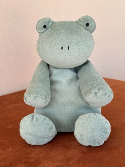 Jellycat Dozydou Frog BNWOT Rare Retired Velvety Sage Green Soft Toy