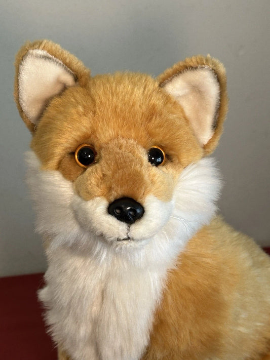 WWF Oko Volpe Rossa Seduta 23 cm 9” Bosco Volpe Arancione Raro Peluche Ritirato Giocattolo Morbido