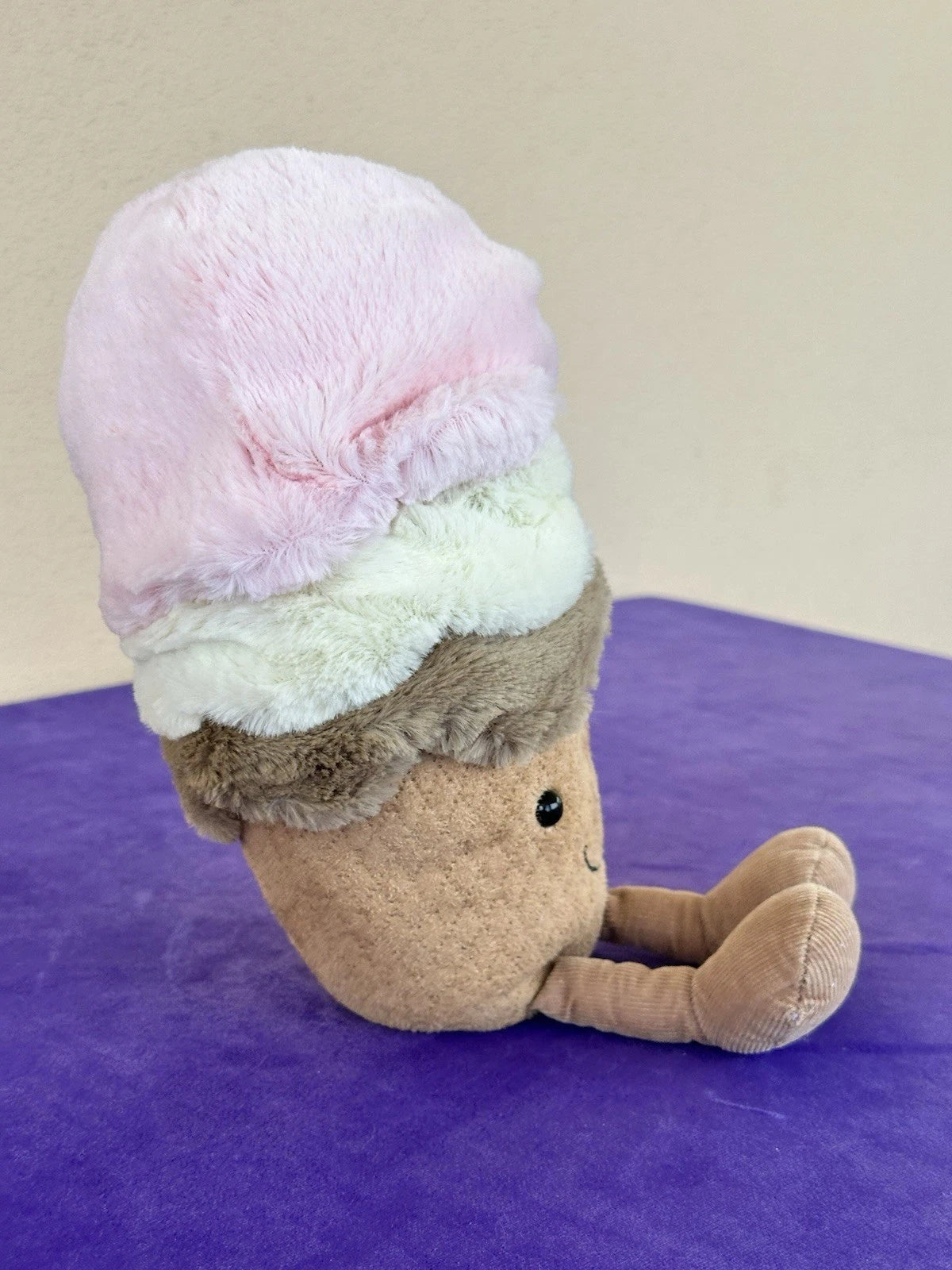 Jellycat Gelato Napoletano Divertente Misura Media 30cm Raro Giocattolo Morbido Ritirato