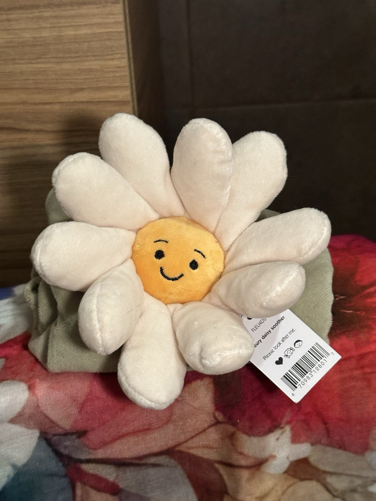 NUOVO Jellycat Fleury margherita succhietto nuovo con etichette bianco fiore morbido piumino coperta bambino-