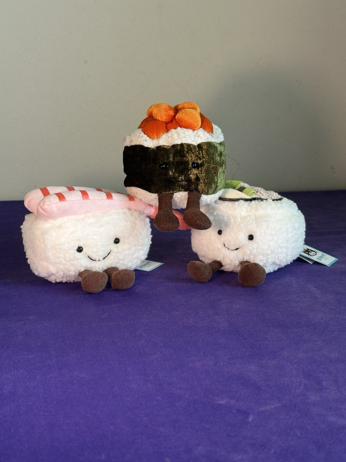 NEW Jellycat Set Silly Sushi Nigiri & California BNWT and Silly Sushi Maki BNWOT