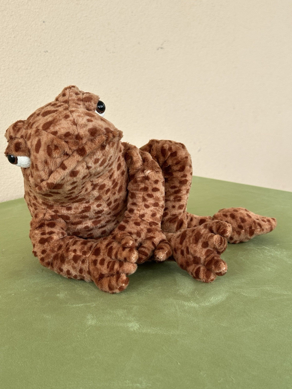 NUOVO Jellycat Toby Toad nuovo con etichette marrone medio morbido giocattolo berretto 12" ritirato raro peluche-