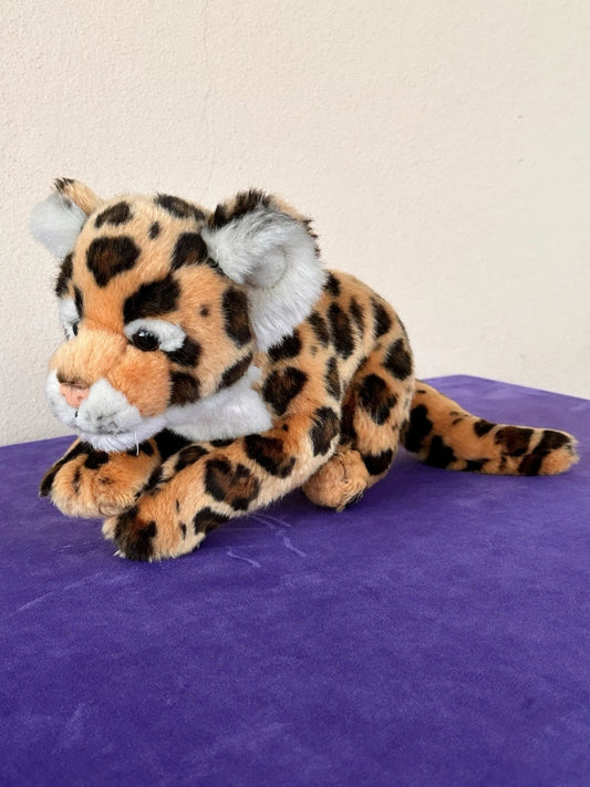 WWF Anna Club Plush Lying Down Leopard Rare Retired HTF Soft Toy Collectible