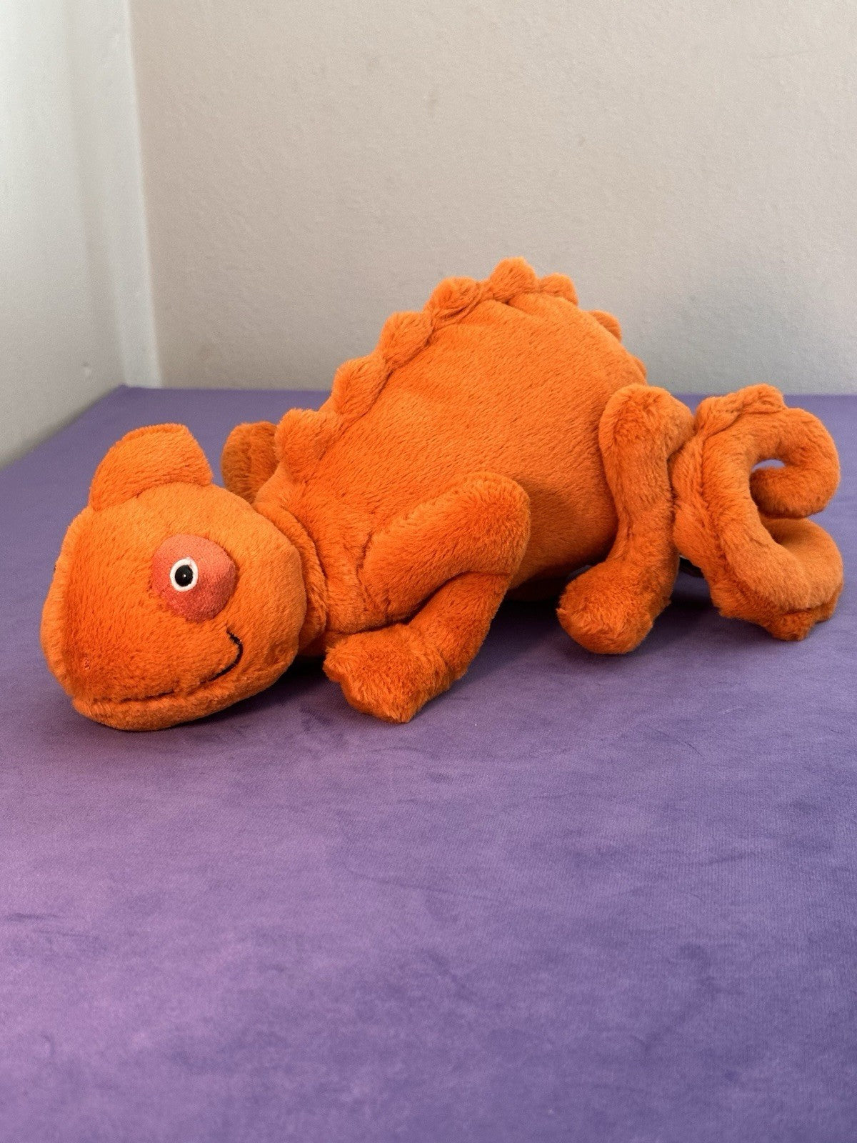 Jellycat Vividie Camaleonte Nuovo senza etichette Lucertola Arancione Rettile Giocattolo Morbido 13" Ritirato Raro-