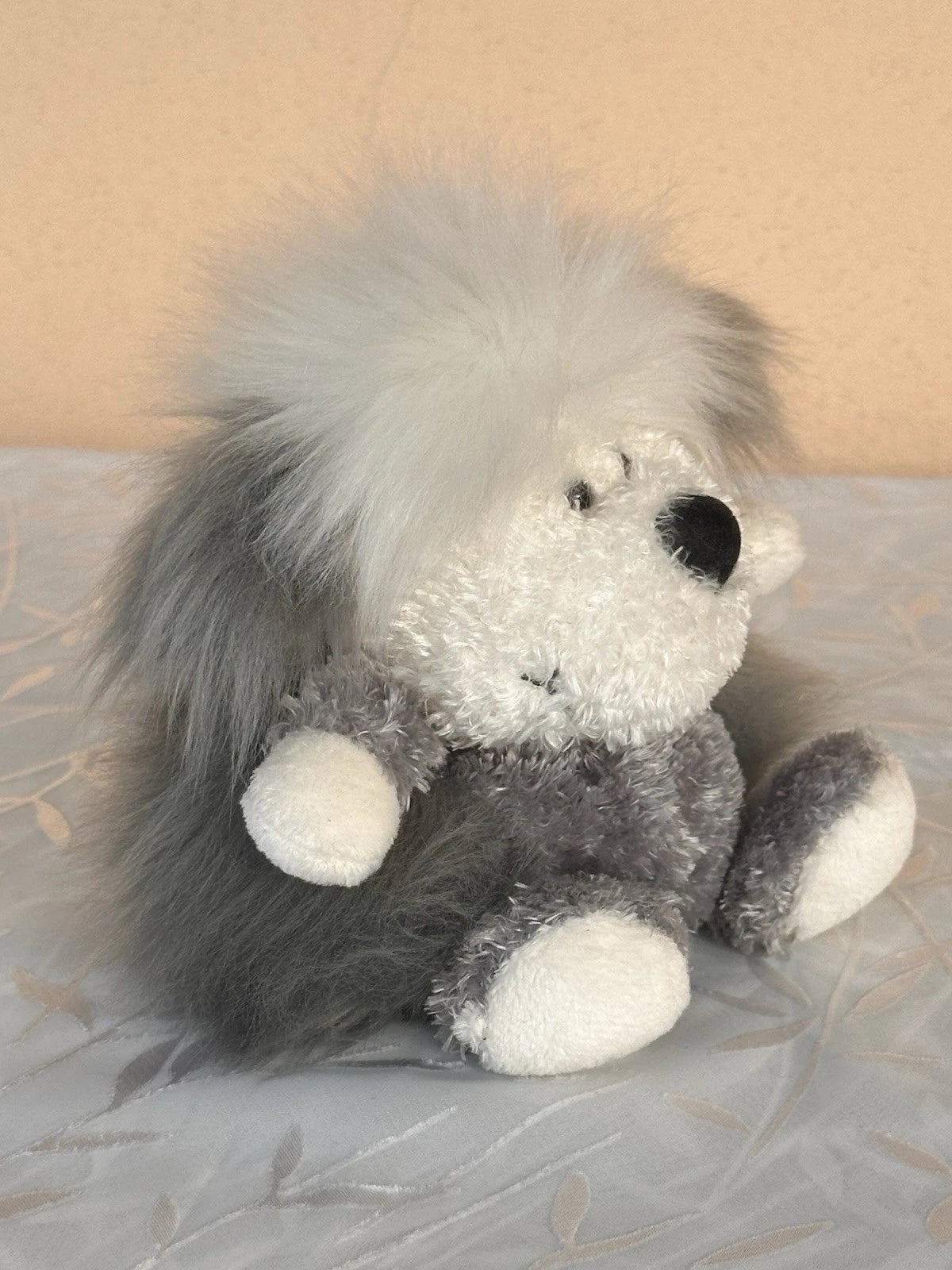 Jellycat Pudding Sheepdog nuovo senza etichette bicolore cucciolo cane raro cucciolo in pensione peluche cm.15