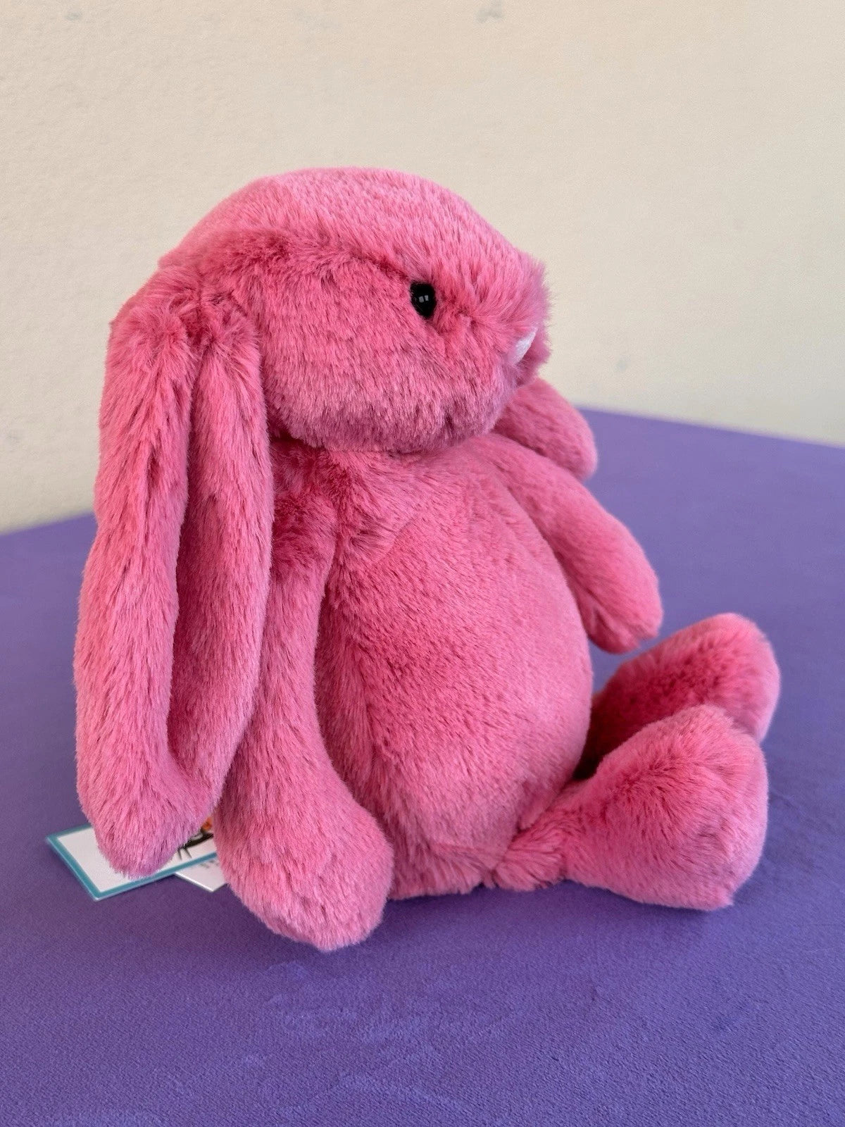Jellycat Small Bashful Cerise Bunny BNWT 8” Retired Pink Rabbit Soft Plush