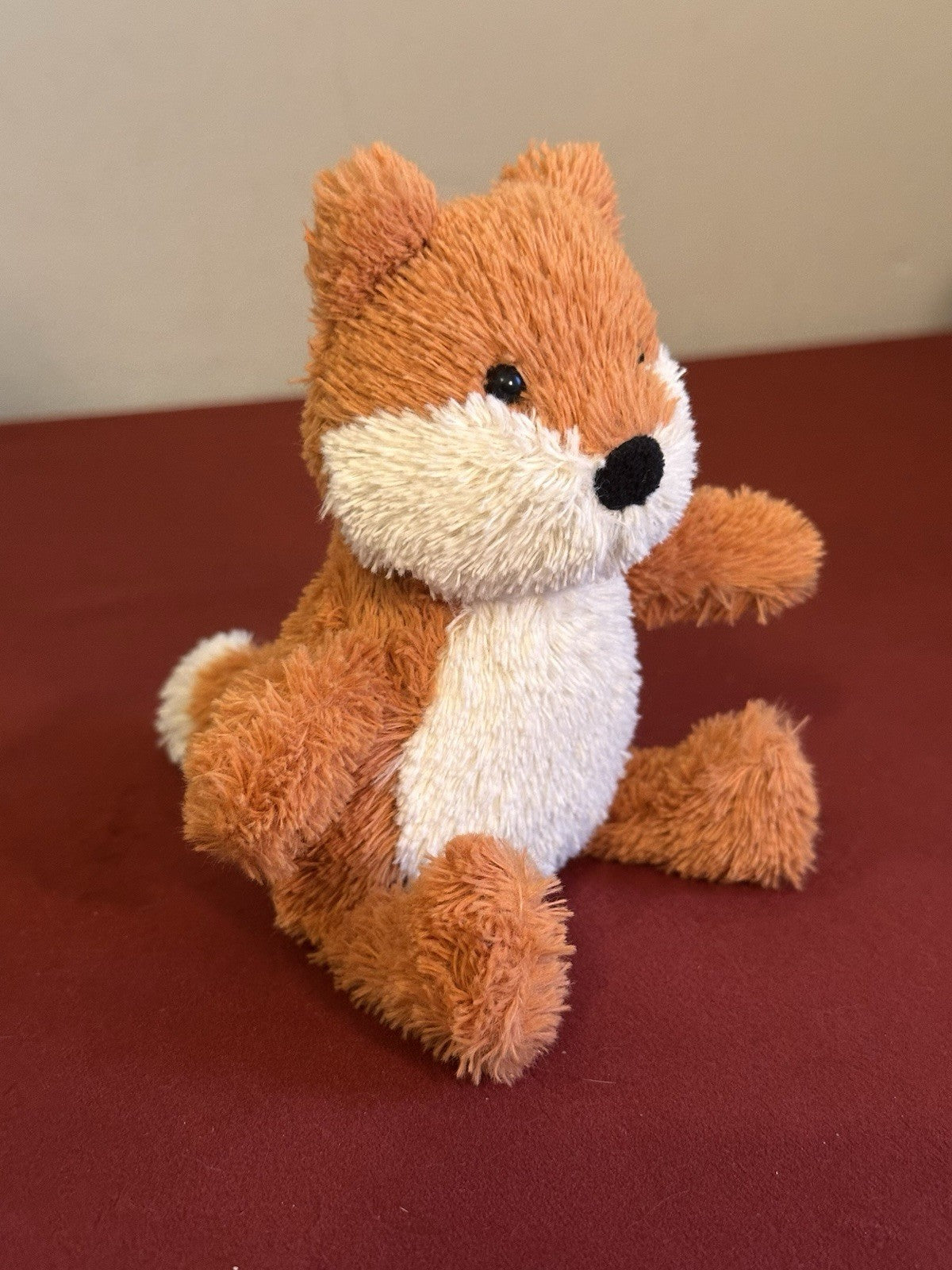 Jellycat Tiny Peanut Fox BNWOT Woodland Orange Foxy Rare Retired Size 6in Plush