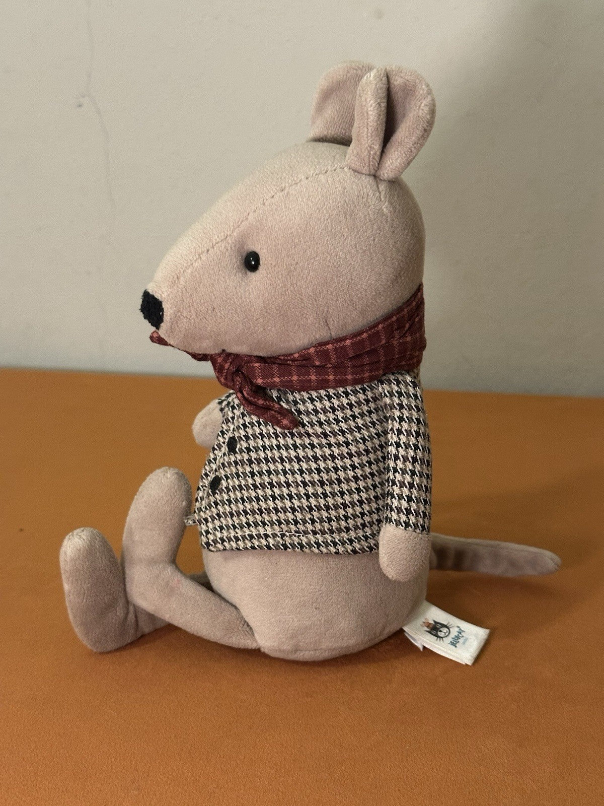 Peluche Jellycat Riverside Rambler Rat giocattolo morbido vestito ritirato raro da collezione-