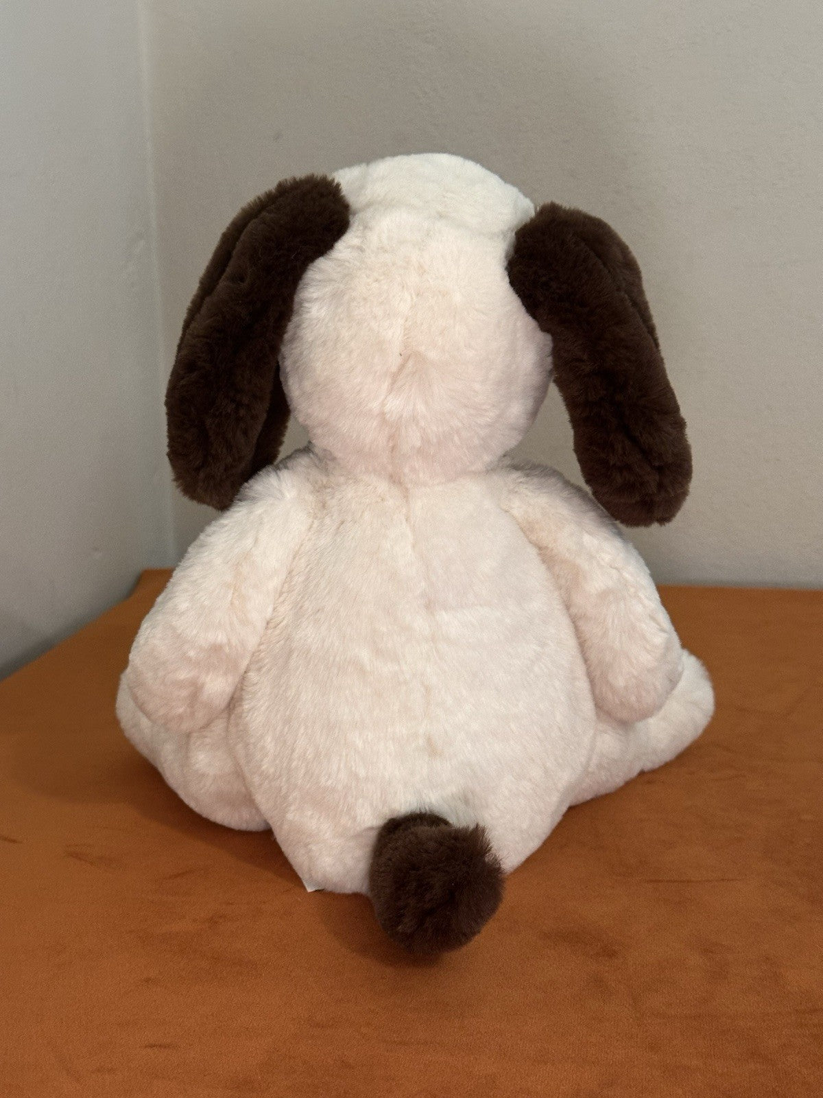 Peluche Jellycat Medium Puffles cucciolo crema e cane marrone cucciolo giocattolo morbido ritirato raro-