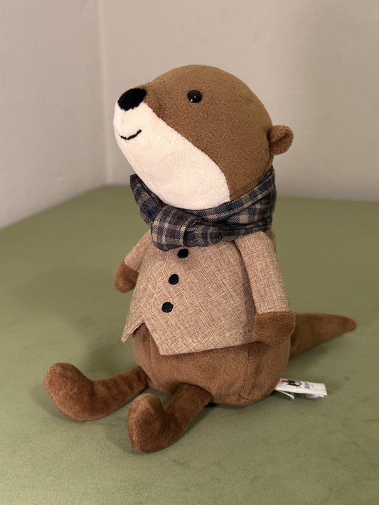Peluche Jellycat Riverside Rambler Otter giocattolo morbido vestito ritirato raro da collezione-