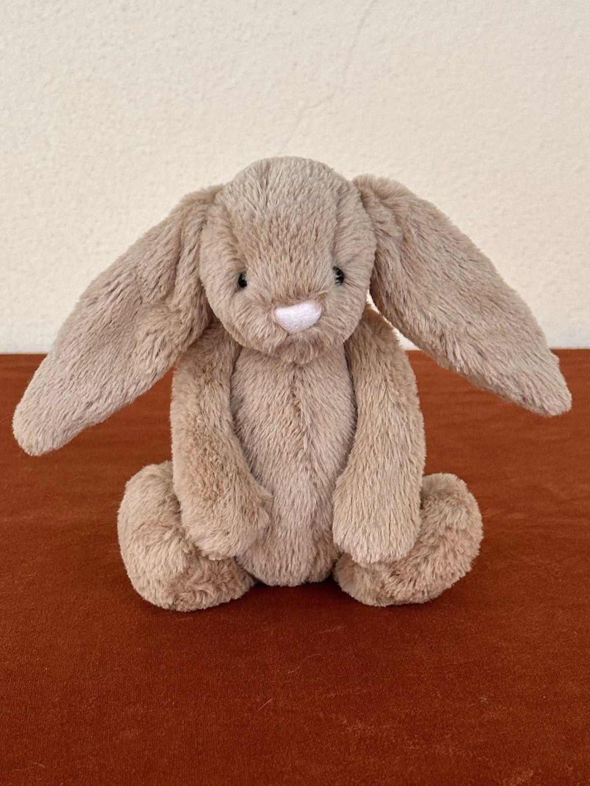 Jellycat Small Bashful Biscuit Bunny BNWOT Retired Brown Beige Rabbit Rare Plush