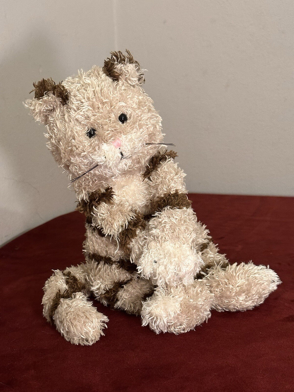 NUOVO Jellycat Small Bunglie Kitten nuovo con etichetta camerette bambini in pensione etichetta rossa beige gatto-
