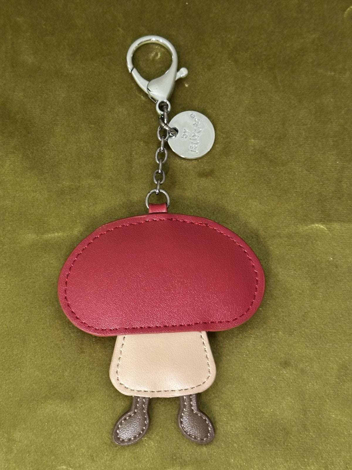 Charm borsa funghi Jellycat Amuseables nuovo senza etichette portachiavi in pelle portachiavi ritirato-