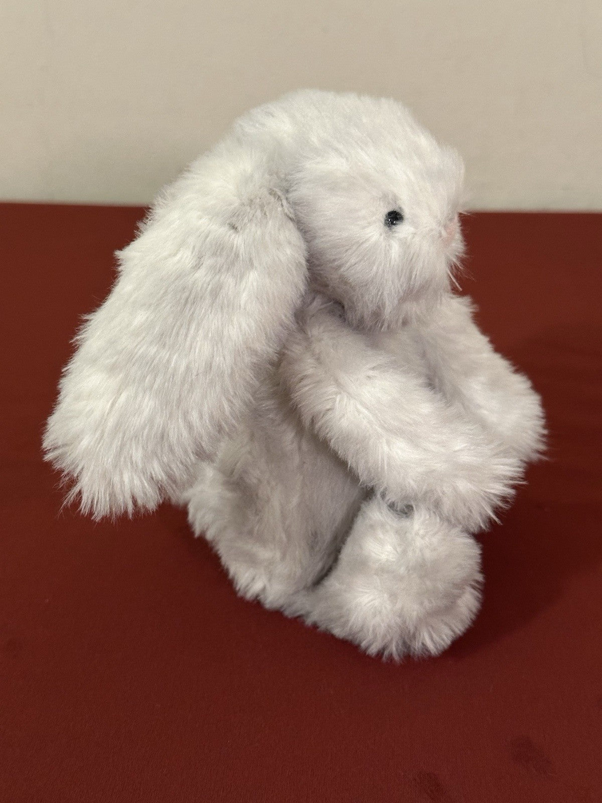 Jellycat piccolo coniglietto betulla timido nuovo senza etichette coniglio cincillà bosco ritirato HTF-