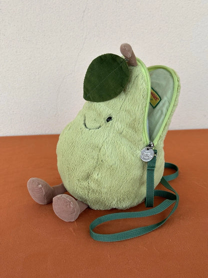Borsa Jellycat Amusabile Pera Cibo Frutta Pensionato Tracolla Giocattolo Morbido Raro Peluche