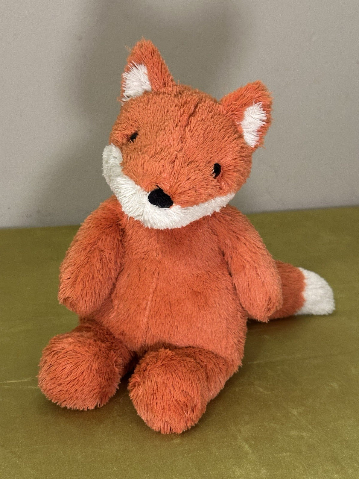 Peluche Jellycat Cushy Fox Vivid Orange Fox giocattolo morbido raro ritirato medio 12"-