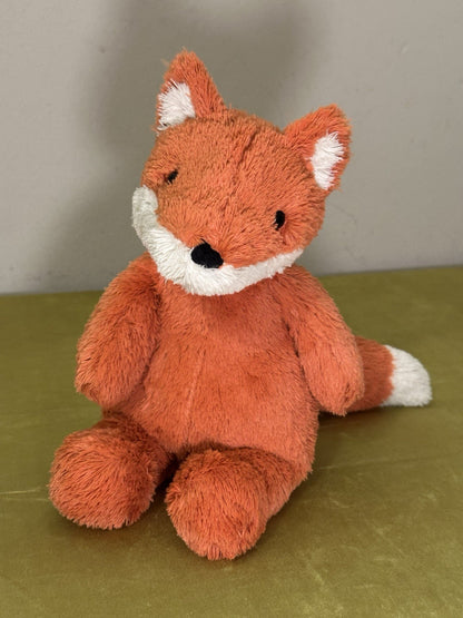 Peluche Jellycat Cushy Fox Vivid Orange Fox giocattolo morbido raro ritirato medio 12"-