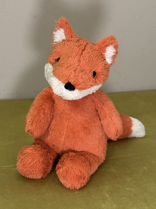 Peluche Jellycat Cushy Fox Vivid Orange Fox giocattolo morbido raro ritirato medio 12"-