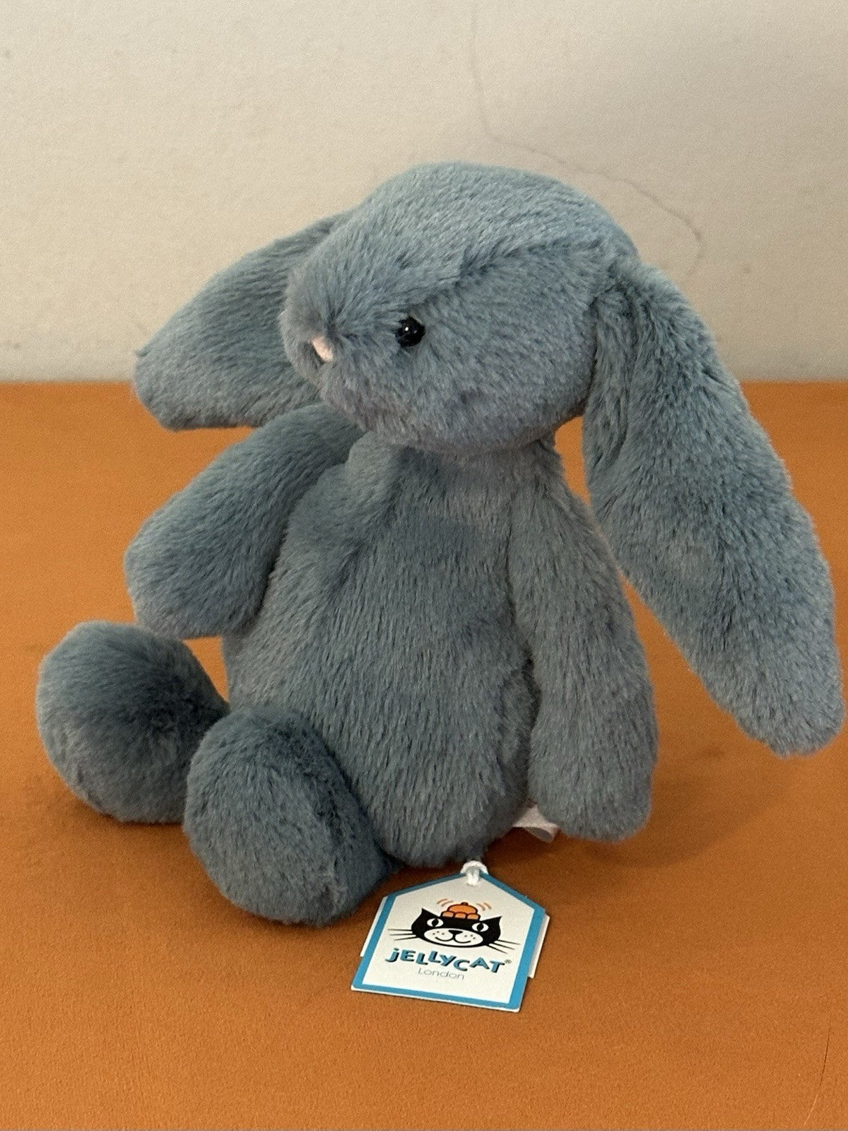 NUOVO Jellycat Small Bashful Forest Bunny nuovo con etichette verde ritirato raro coniglio peluche cm18-