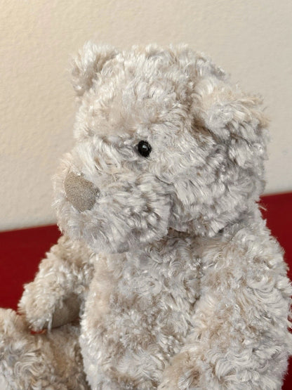 Jellycat Oscar Bear Curly Sable Beige Teddy Bear Rare Retired Soft Plush cm.25