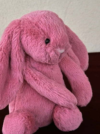 Jellycat Small Bashful Cerise Bunny BNWOT 8” Retired Pink Rabbit Soft Plush