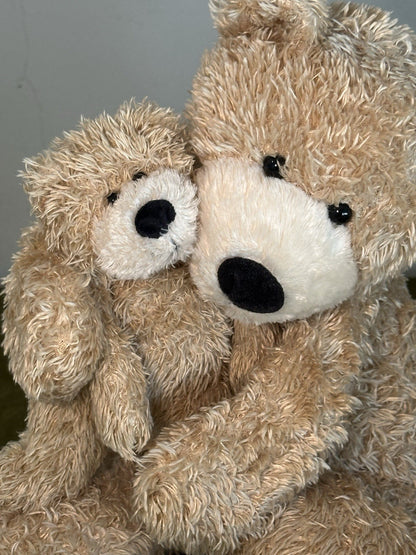 Jellycat Bunglie Honey Bears coppia orsacchiotto beige ritirato raro medio e tot-