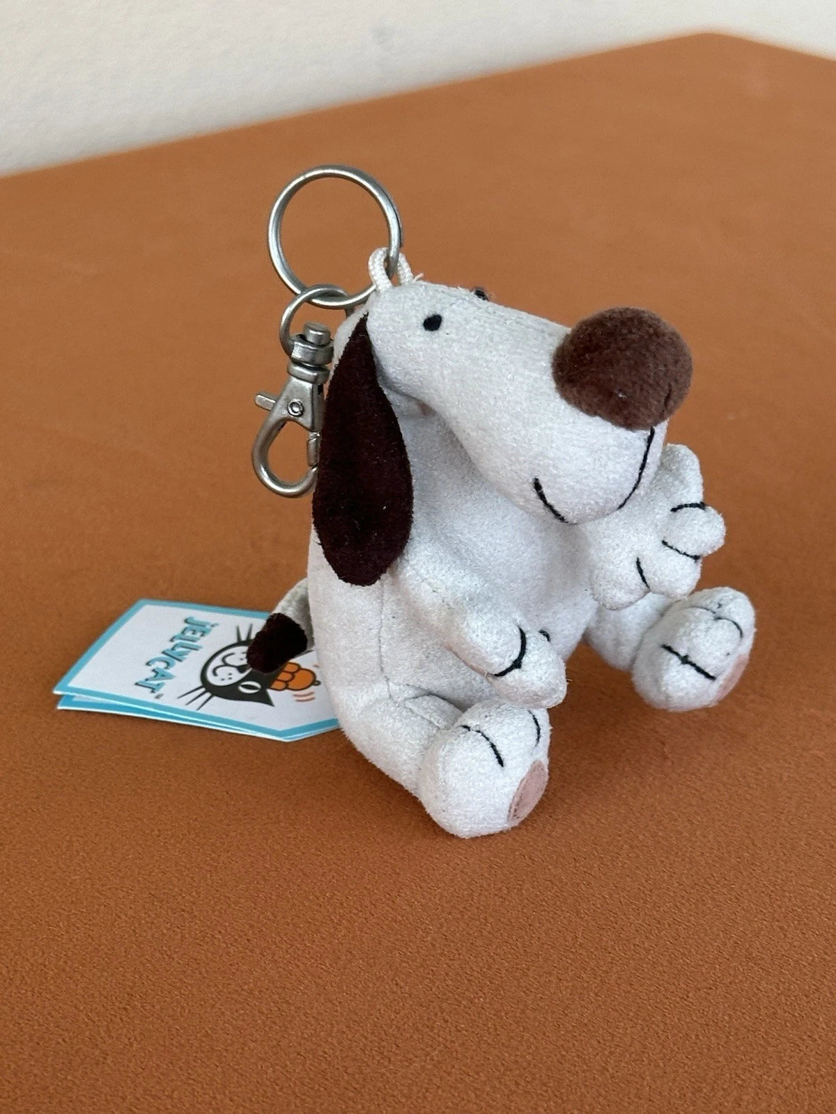 NUOVO portachiavi Jellycat Bumble Mutt nuovo con etichette cucciolo cane raro borsa ritirata ciondolo portachiavi