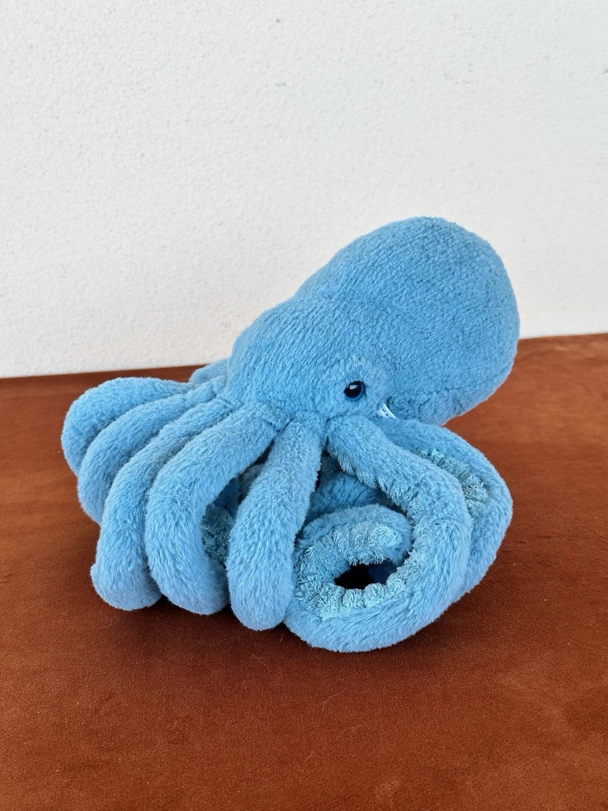 Peluche Jellycat Little Sol Calamaro Piccolo Calamaro Blu Giocattolo Morbido Ritirato Raro Occhi Blu