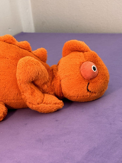 Jellycat Vividie Camaleonte Nuovo senza etichette Lucertola Arancione Rettile Giocattolo Morbido 13" Ritirato Raro-