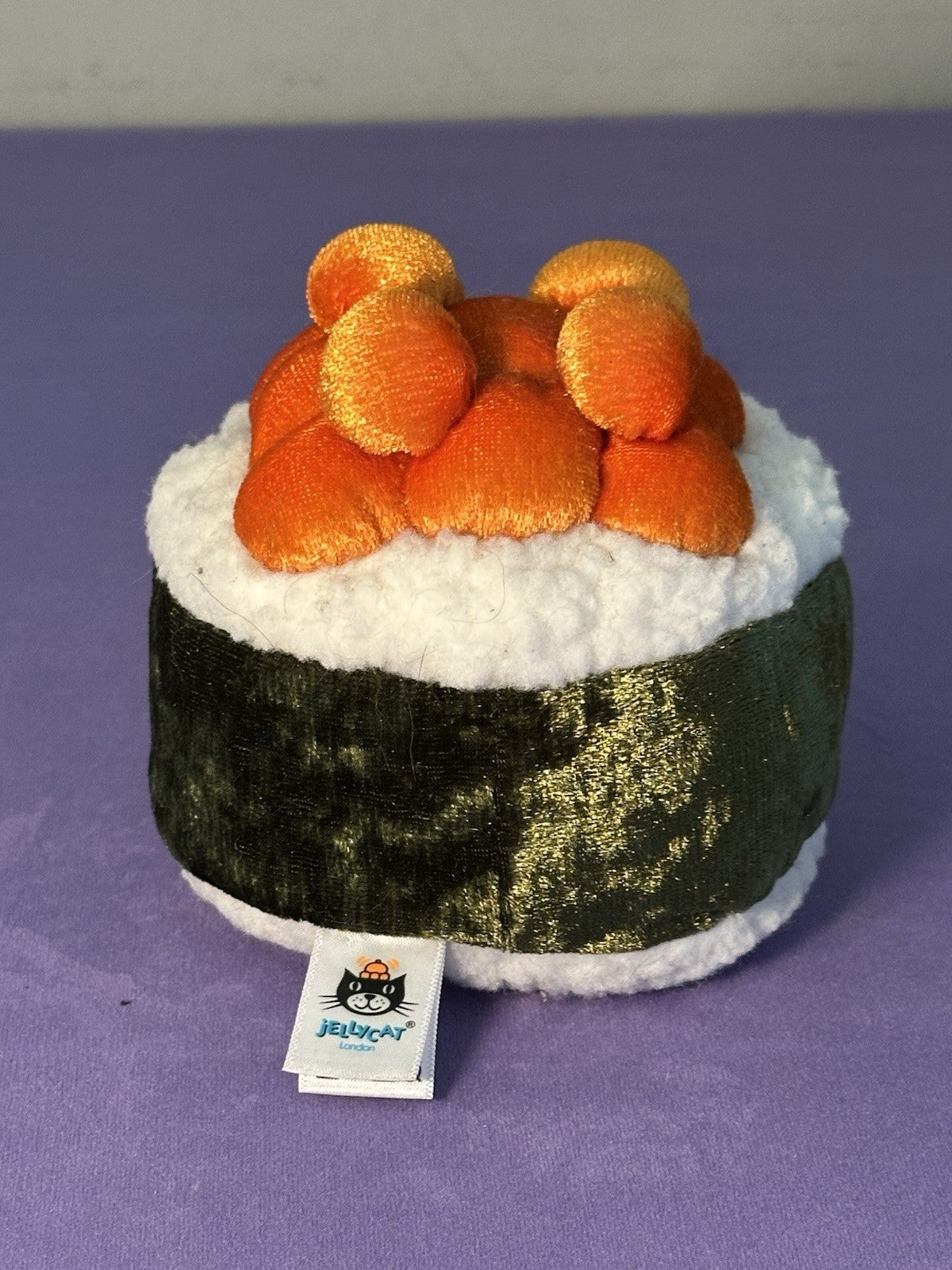 Peluche Jellycat Amuseables Silly Sushi Maki nuovo senza etichette alghe giocattolo morbido 4" ritirato-