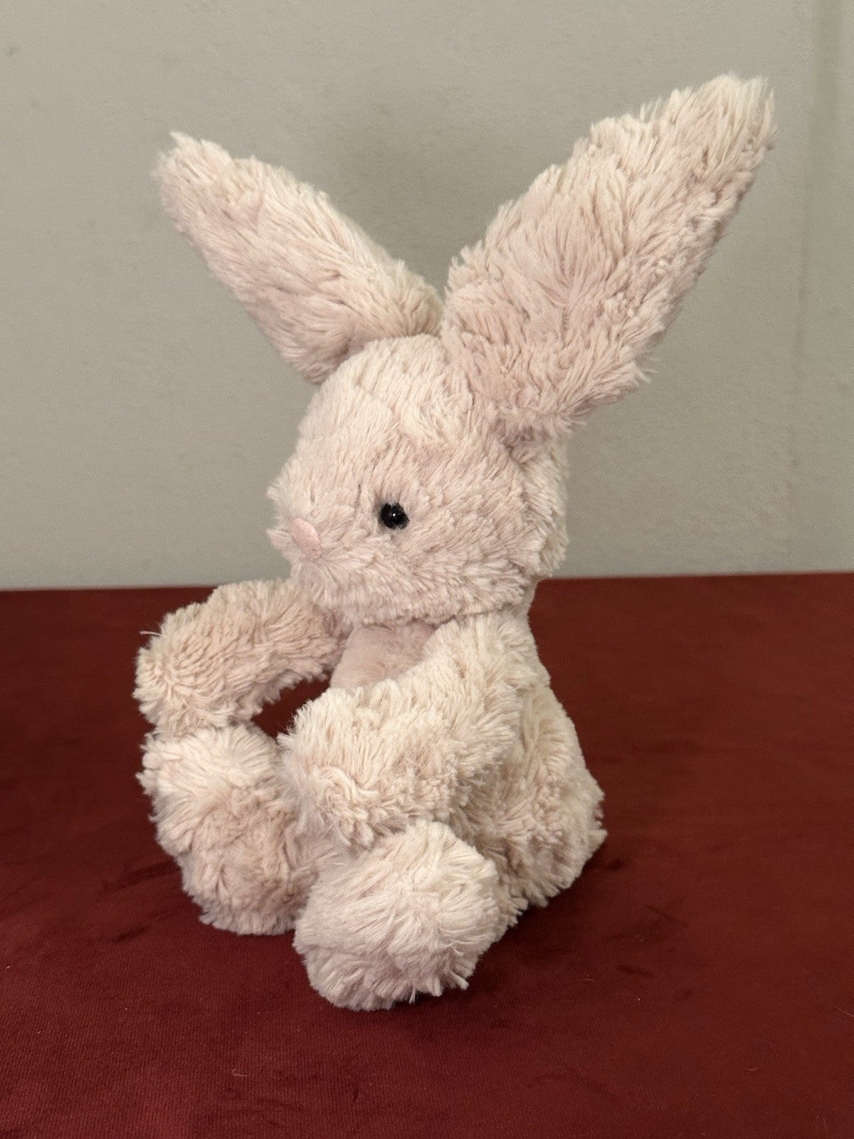 Jellycat Squiggles Coniglietto Beige Crema Coniglio Giocattolo Morbido Raro Peluche Ritirato-
