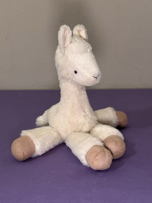 Peluche giocattolo Jellycat Small Dillydally Lama nuovo senza etichette crema extra morbido raro ritirato-