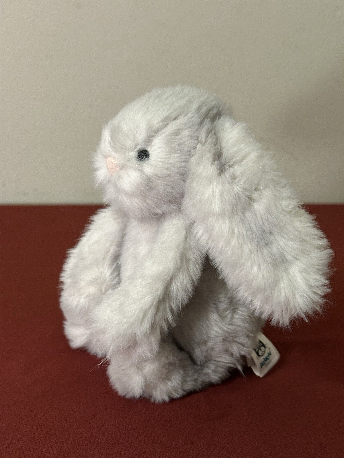 Jellycat piccolo coniglietto betulla timido nuovo senza etichette coniglio cincillà bosco ritirato HTF-