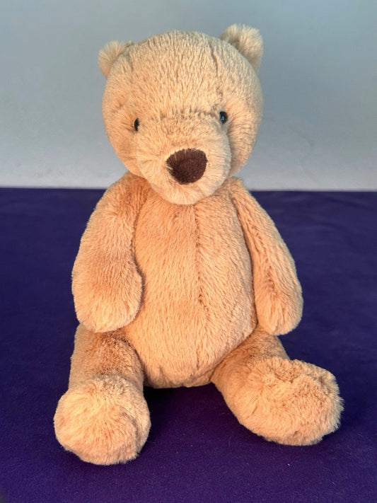 Peluche Jellycat piccolo orsacchiotto nuovo senza etichette ritirato raro orsacchiotto giocattolo morbido beige 8"-