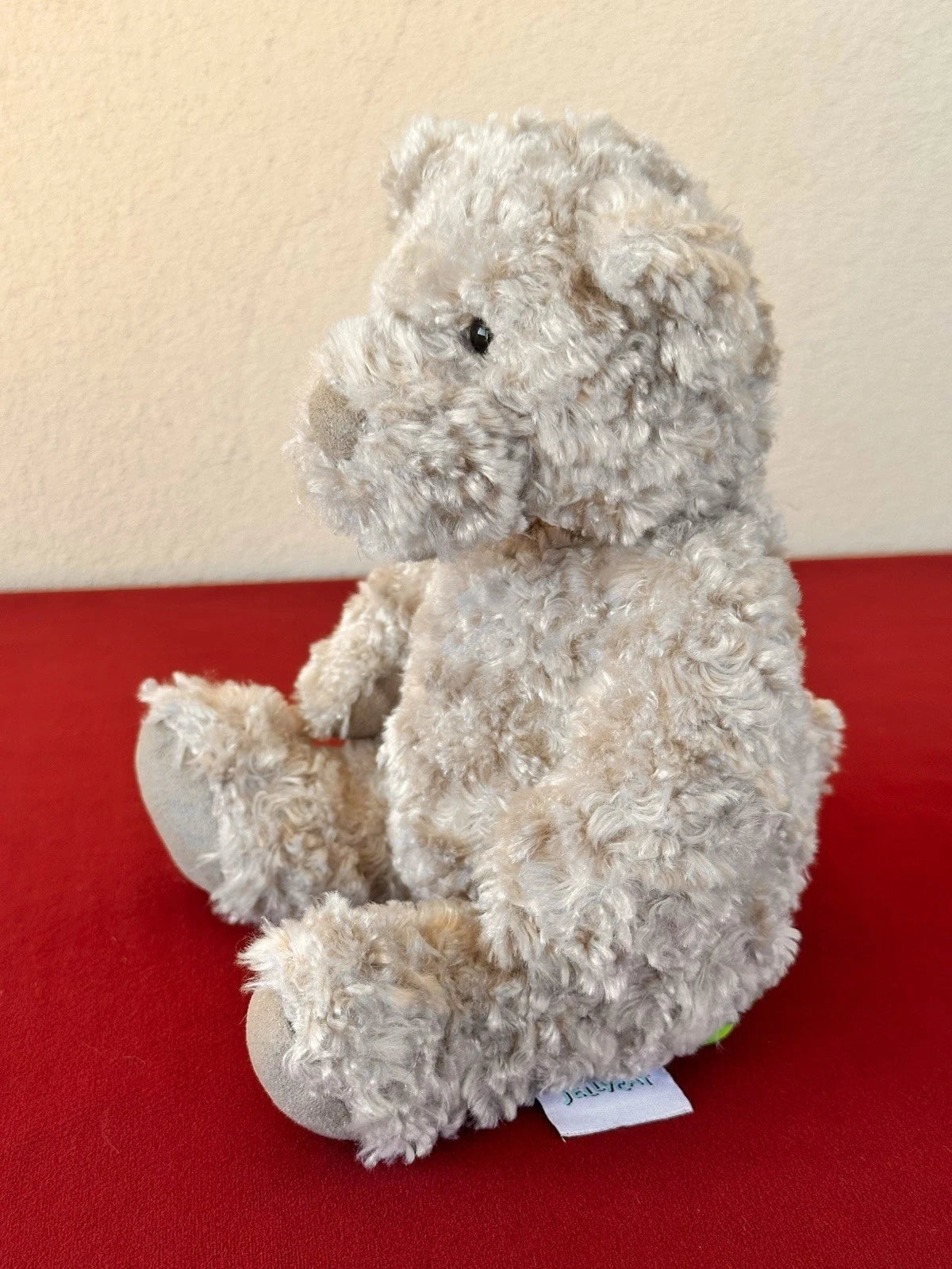 Jellycat Oscar Bear Curly Sable Beige Teddy Bear Rare Retired Soft Plush cm.25