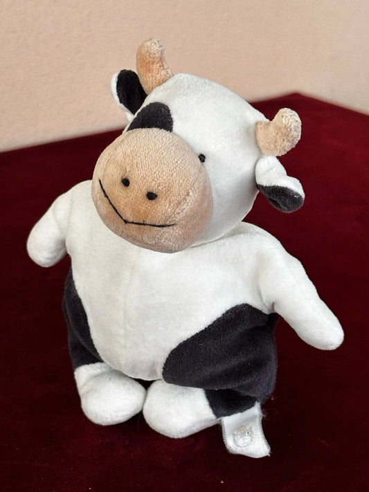 Jellycat Comfie Cow - Small Velour Beanie Cow - Tiny Cow 5” Retired 1999